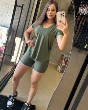 CONJUNTO SHORT LEGGING + REGATINHA